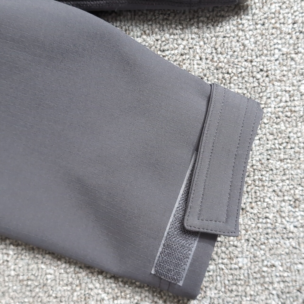 L.L. Bean Windproof Soft Shell Jacket Size Large In Alloy Gray Fleece Lined - Picture 6 of 13